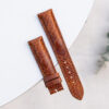 light brown ostrich leather watch strap