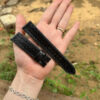 Black Sea Snake Leather Watch Strap