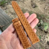 Green Sea Snake Leather Watch Strap