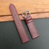 Burgundy Epsom Leather Watch Strap (1)