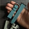 Celadon Blue Apple Epsom Leather Watch Band (4)