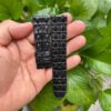 Black Double Hornback Alligator Leather Watch Strap