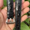 Black Hornback Alligator Leather Watch Strap