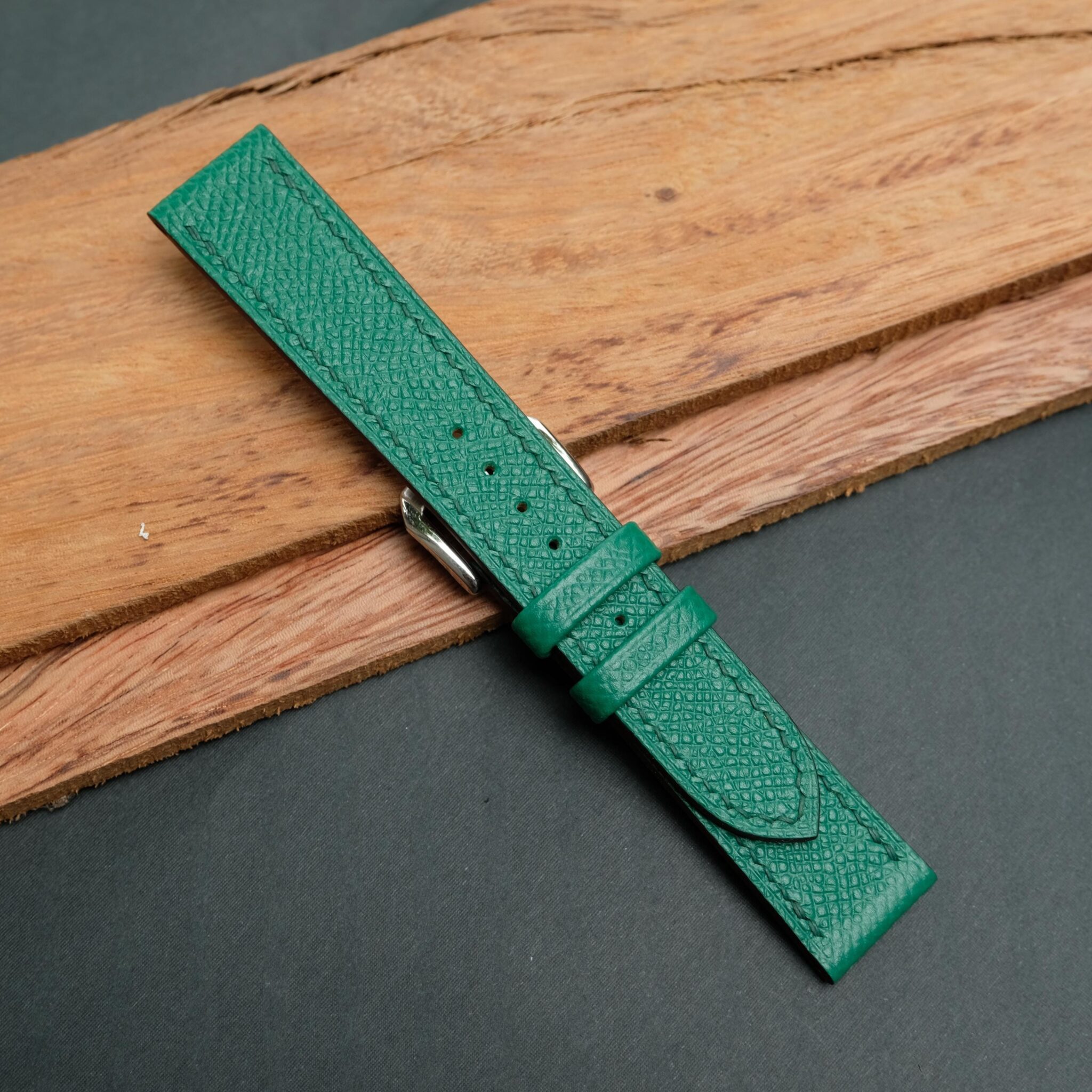 Green Epsom Leather Watch Strap 1