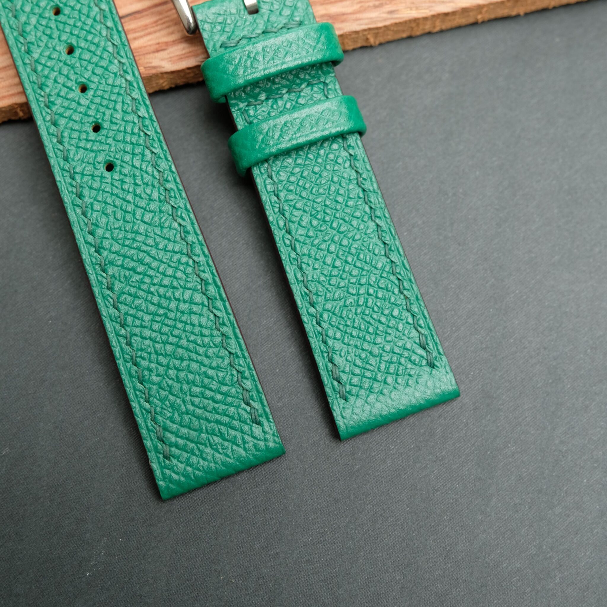 Green Epsom Leather Watch Strap 3