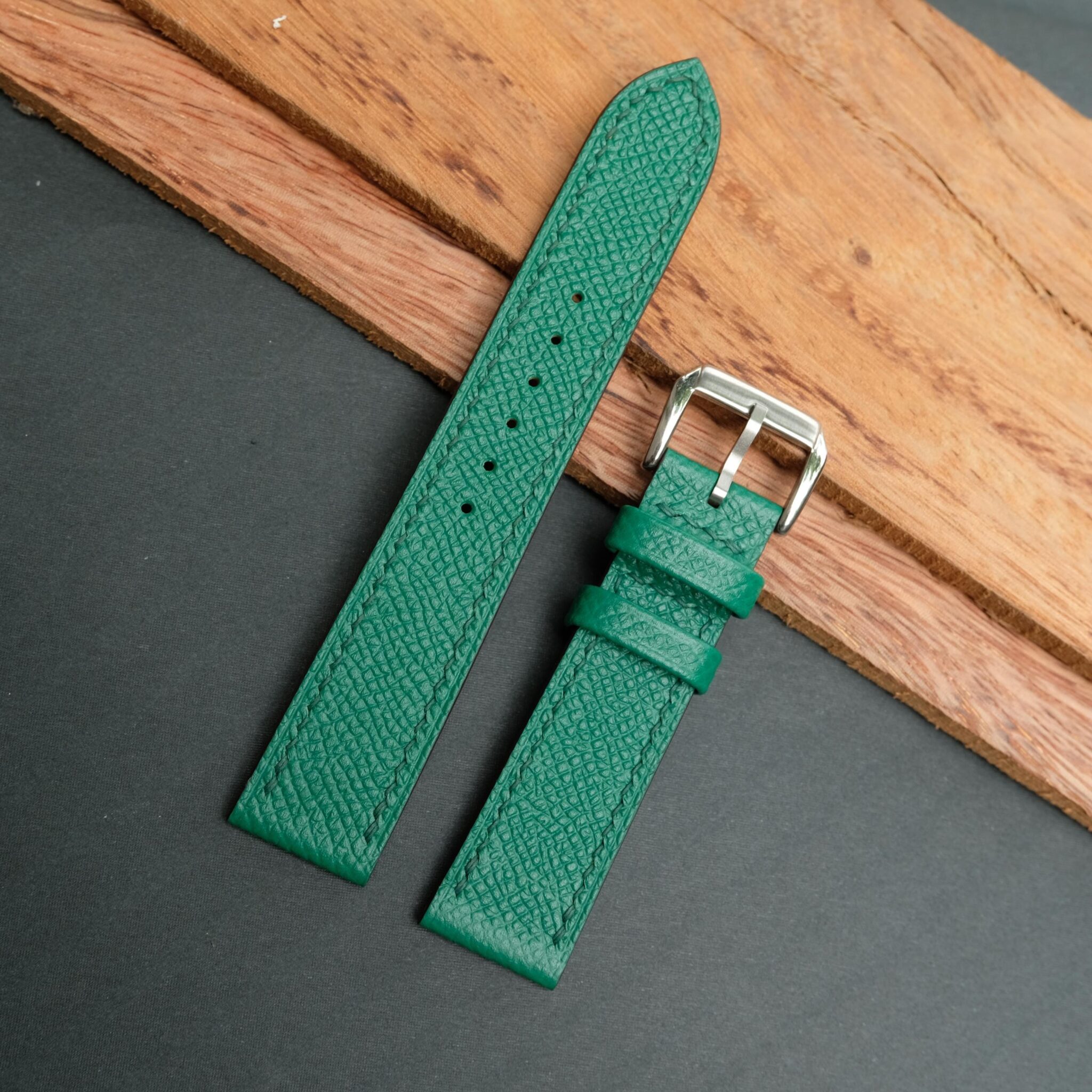 Green Epsom Leather Watch Strap 4