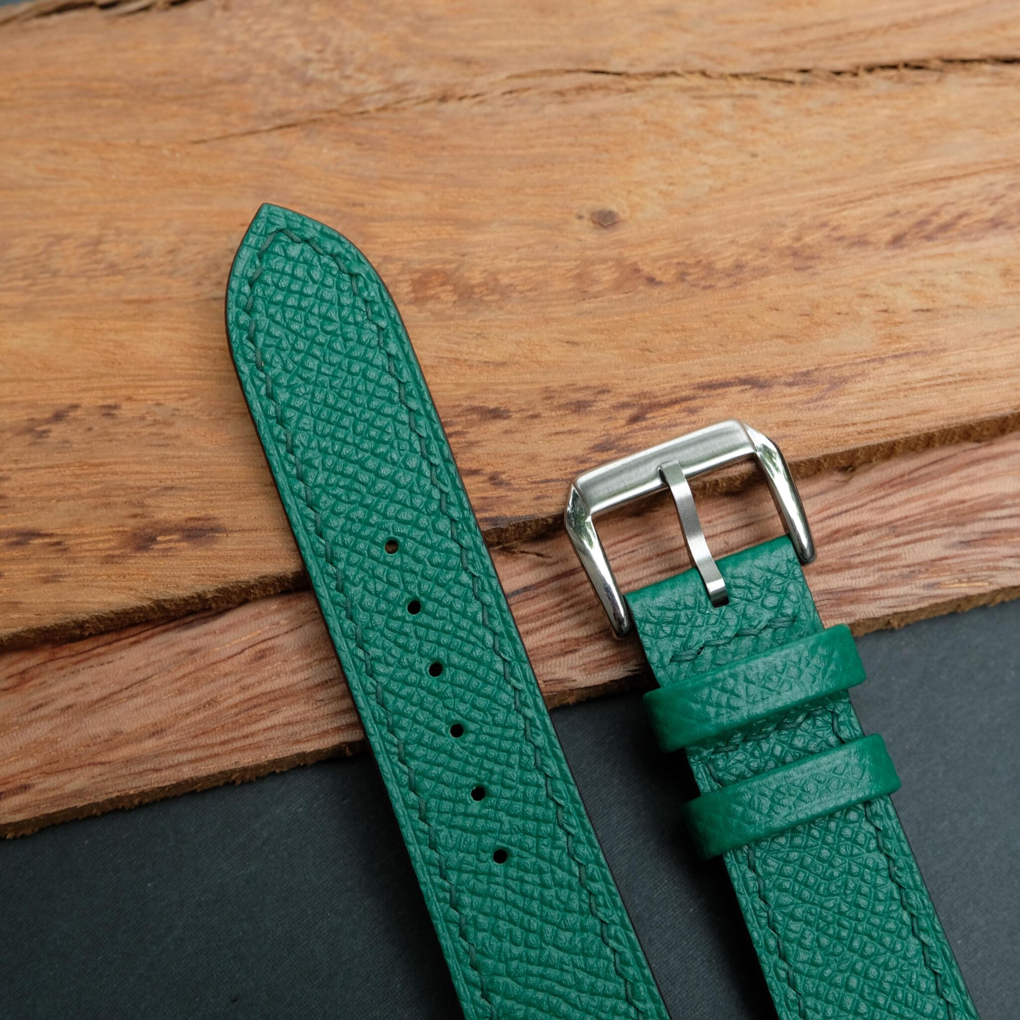 Green Epsom Leather Watch Strap 5