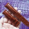 Handmade Cognac Alligator Leather Watch Strap (3)