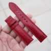 Red Alligator Leather Watch Strap (5)