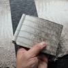 White Himalaya Aliigator Money Clip Leather Bifold Wallet Men