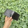 Black Double Size Bifold Alligator Leather Wallet For Men