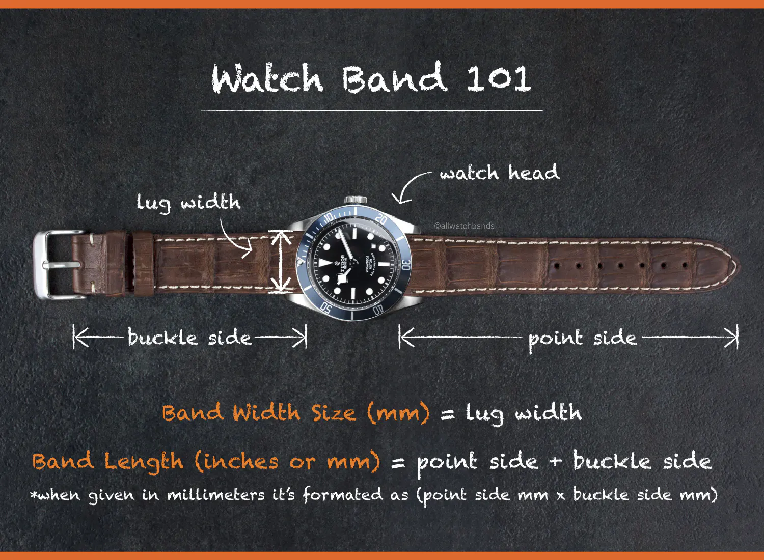 watch strap measurements