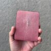 Pink Black Stingray Bifold Wallet For Men