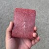 Pink Orange Stingray Bifold Wallet For Men
