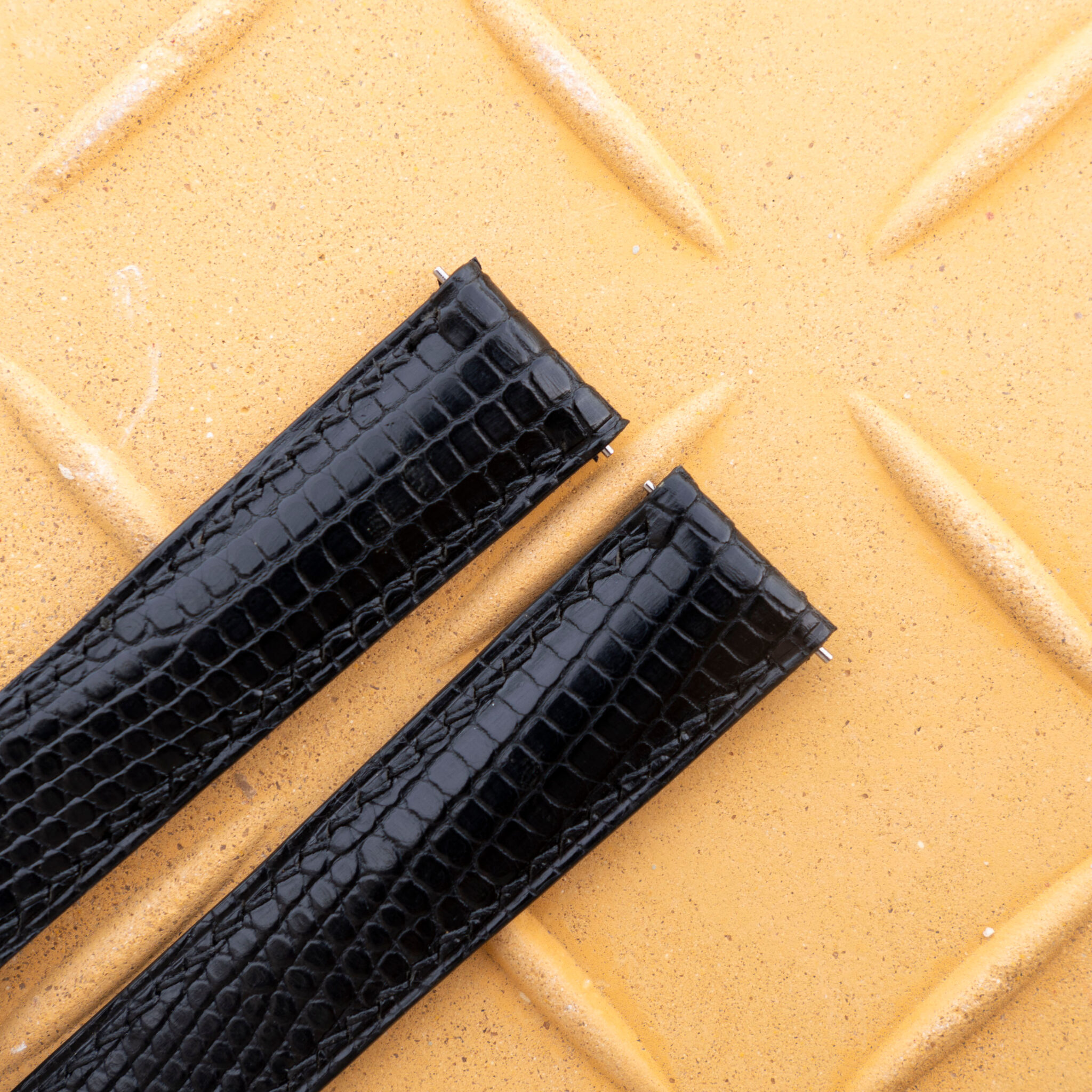 black lizard leather watch band 4