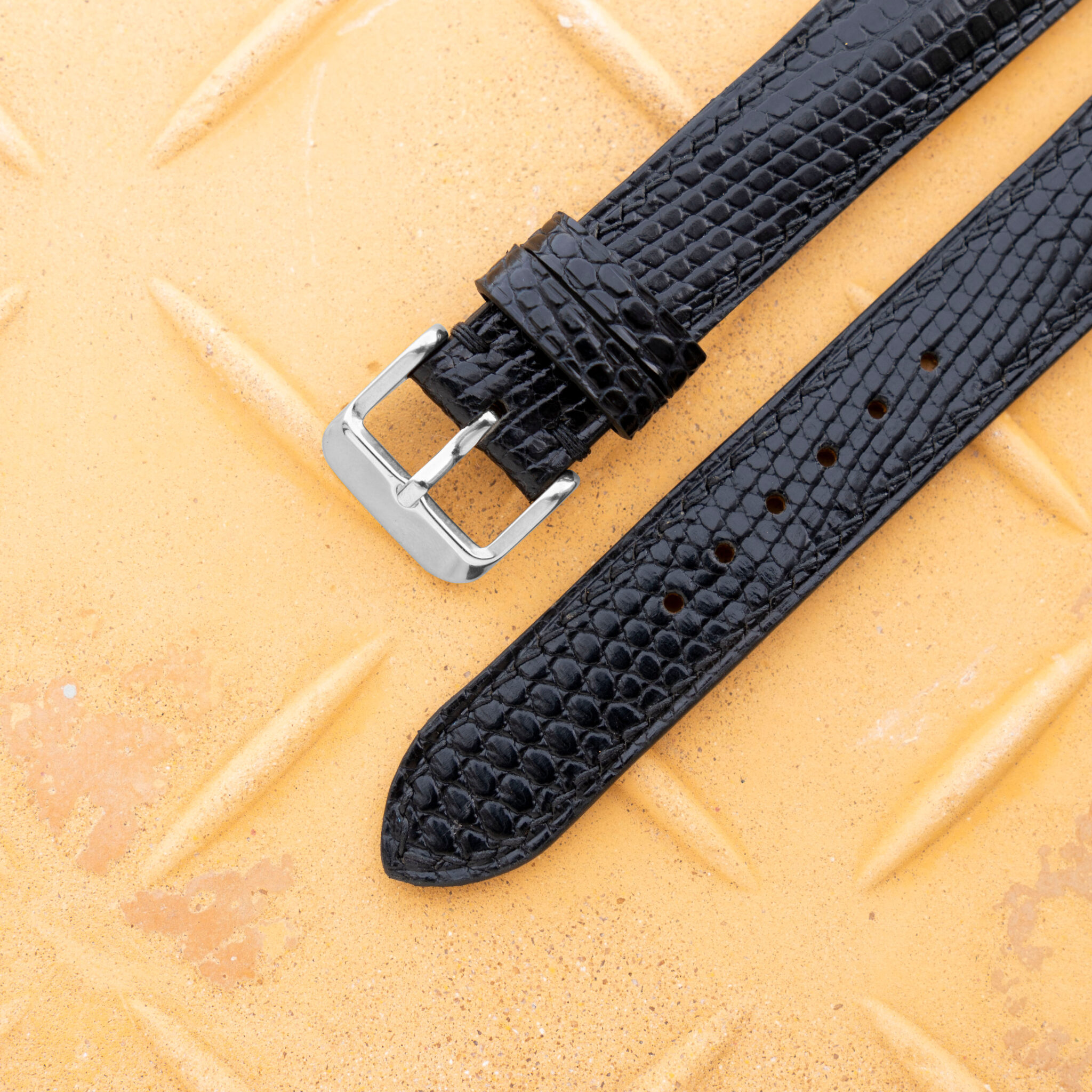 black lizard leather watch band 5