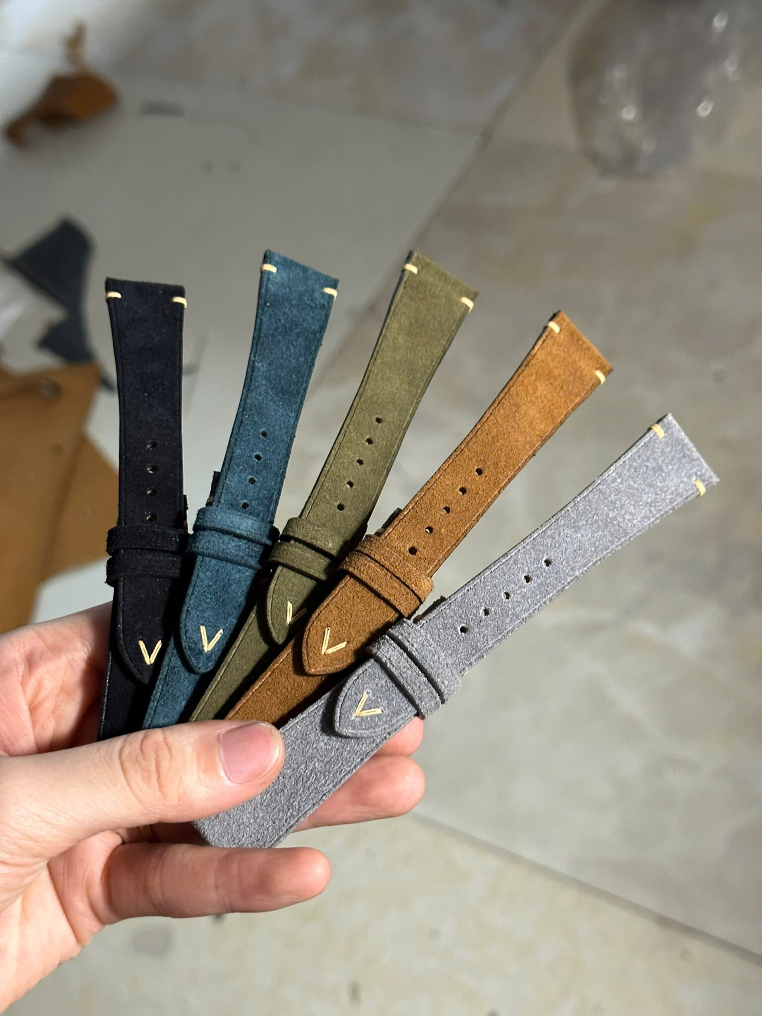 suede leather watch band 1