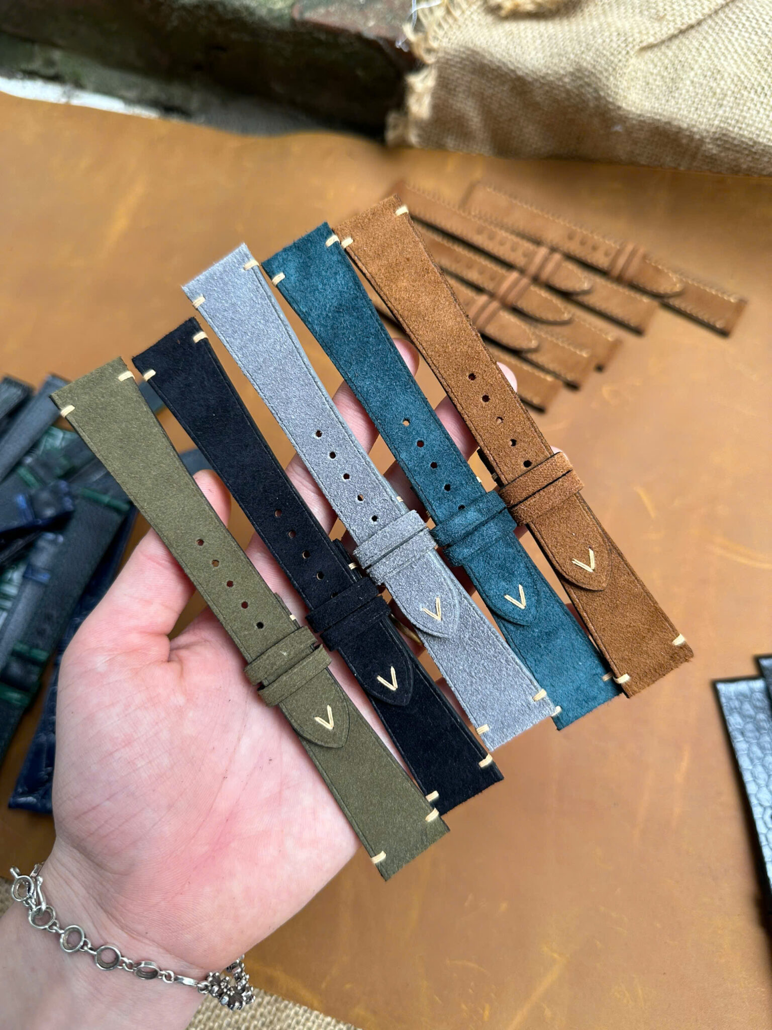 suede leather watch band 6