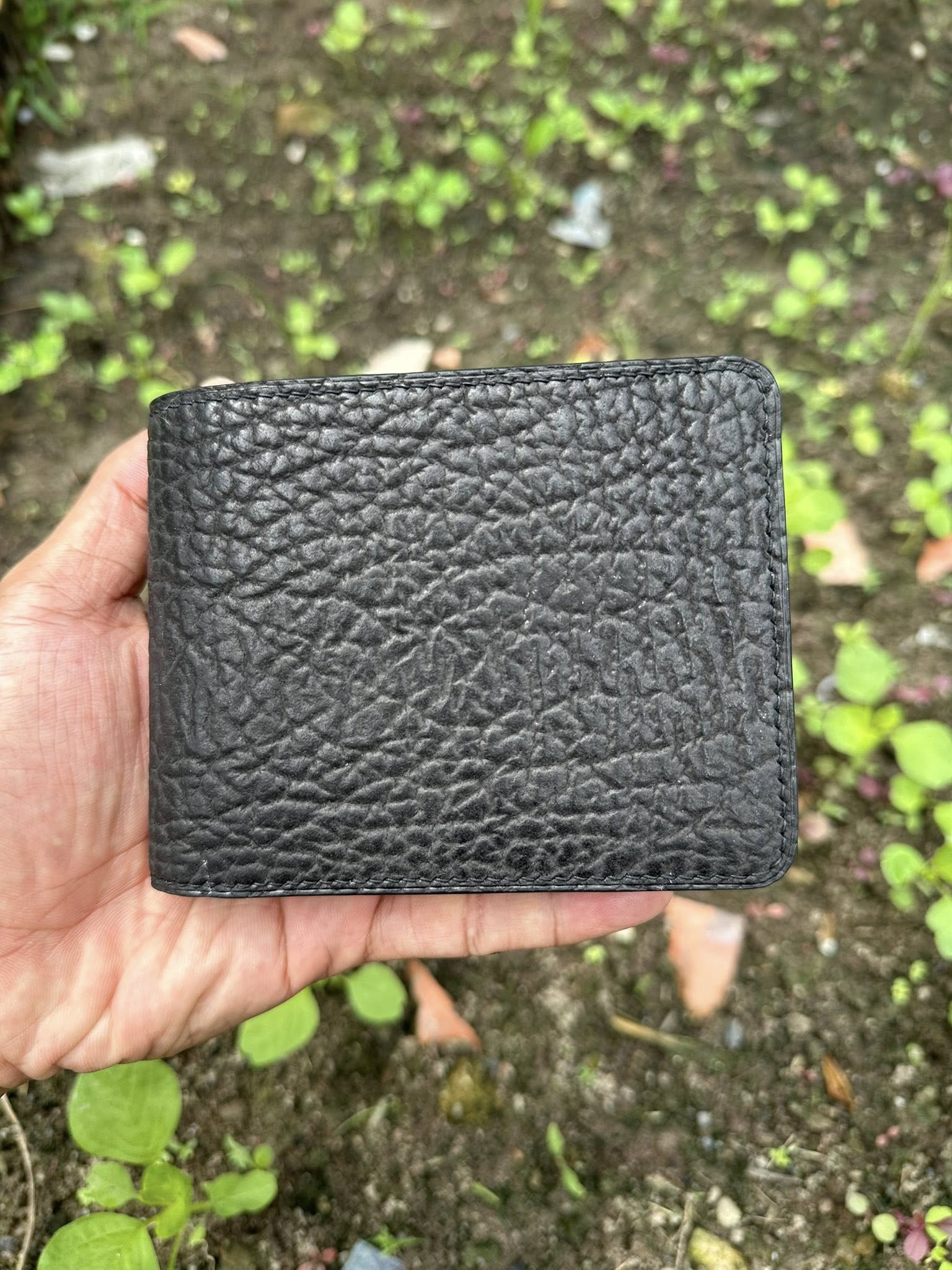 Black Shark Double Side Bifold Leather Wallet