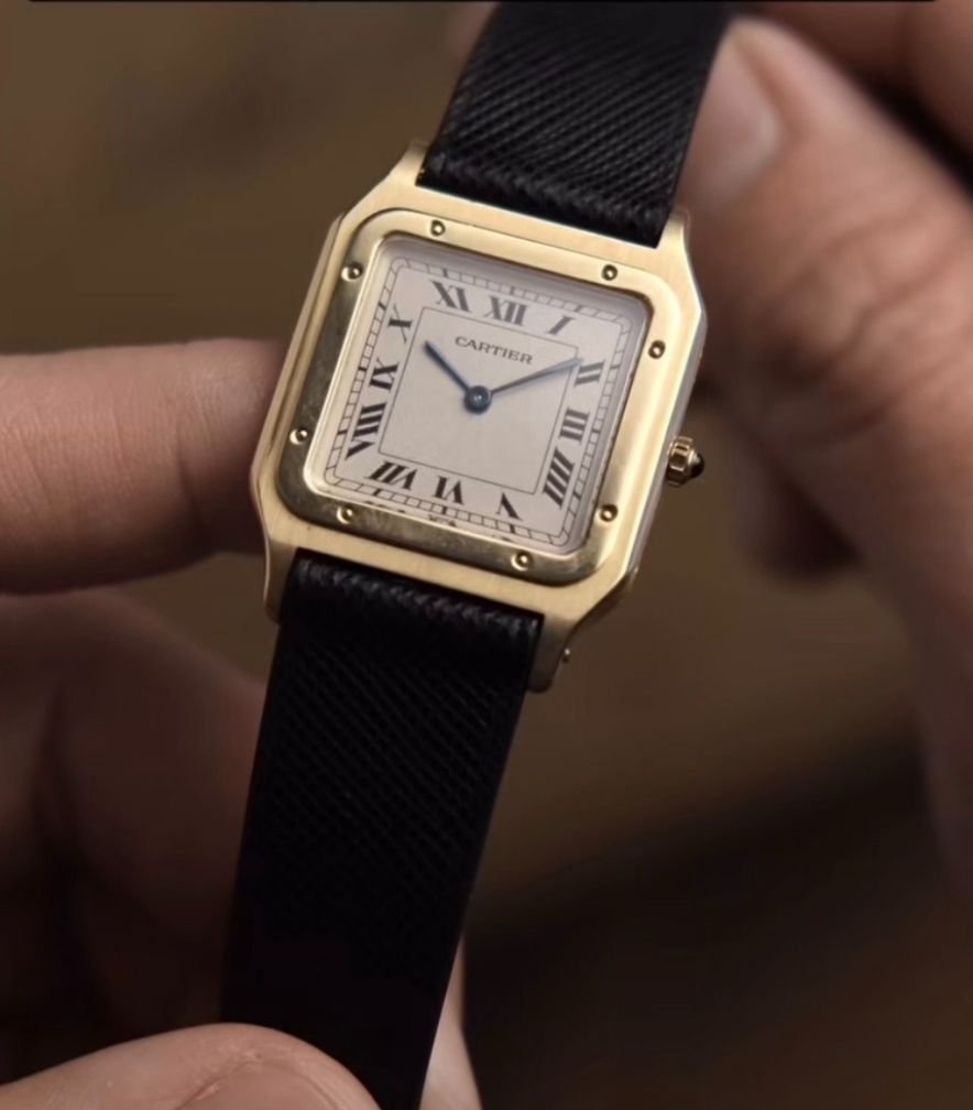 Custom Epsom Strap for Vintage Cartier - Christie
