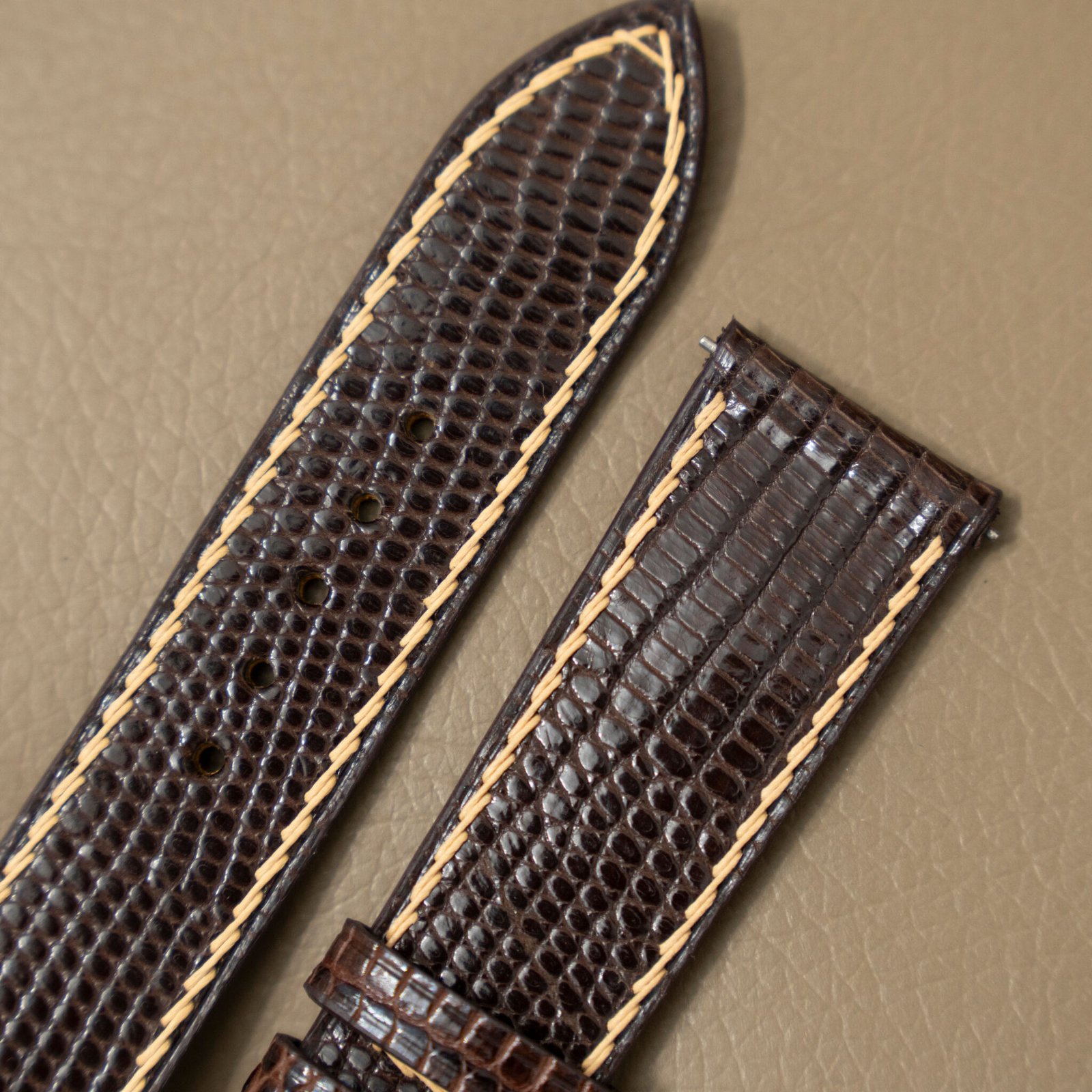 brown lizard watch strap 1