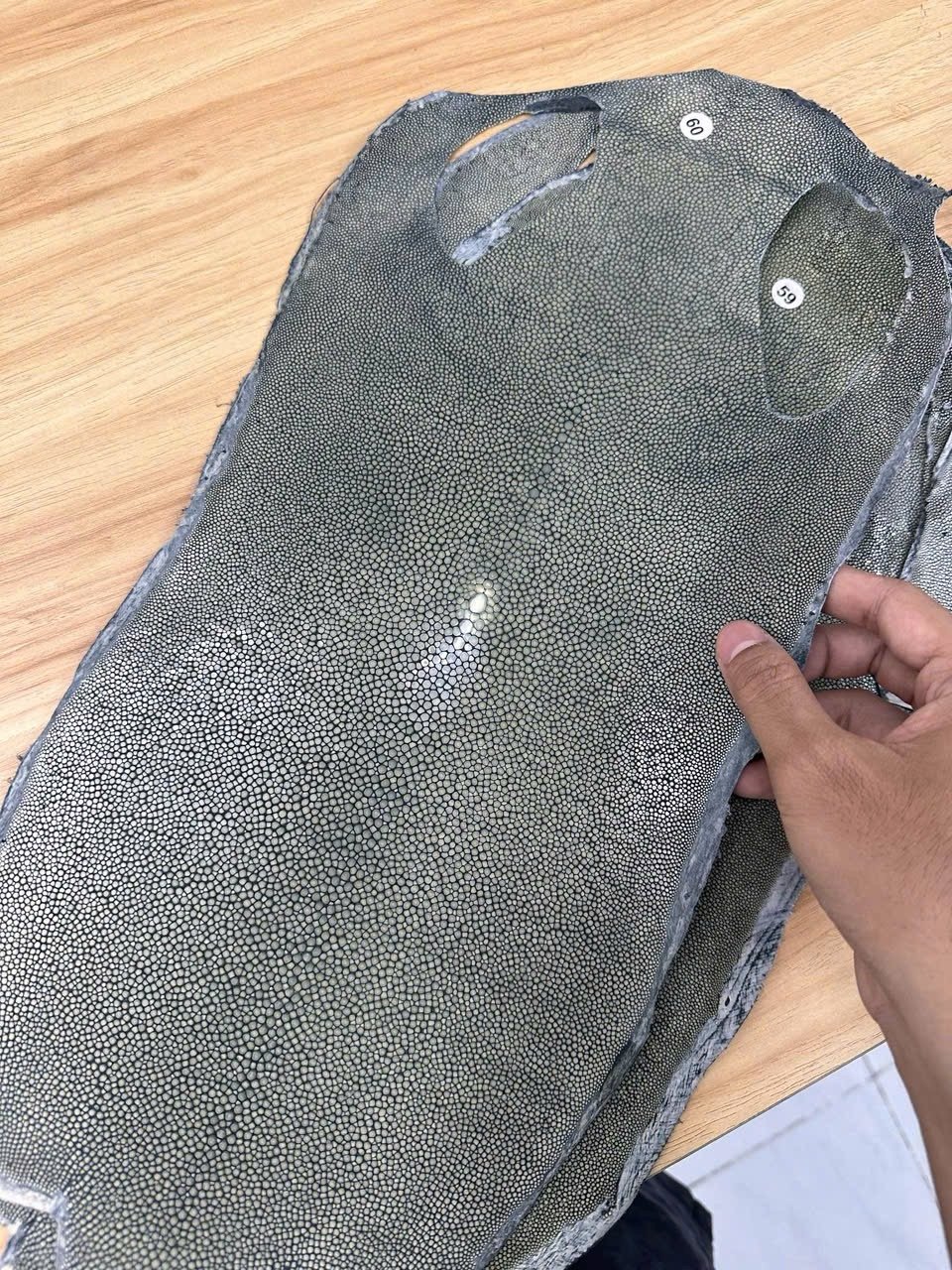 Custom Grey Epsom & Grey Stingray for Chronopursuit