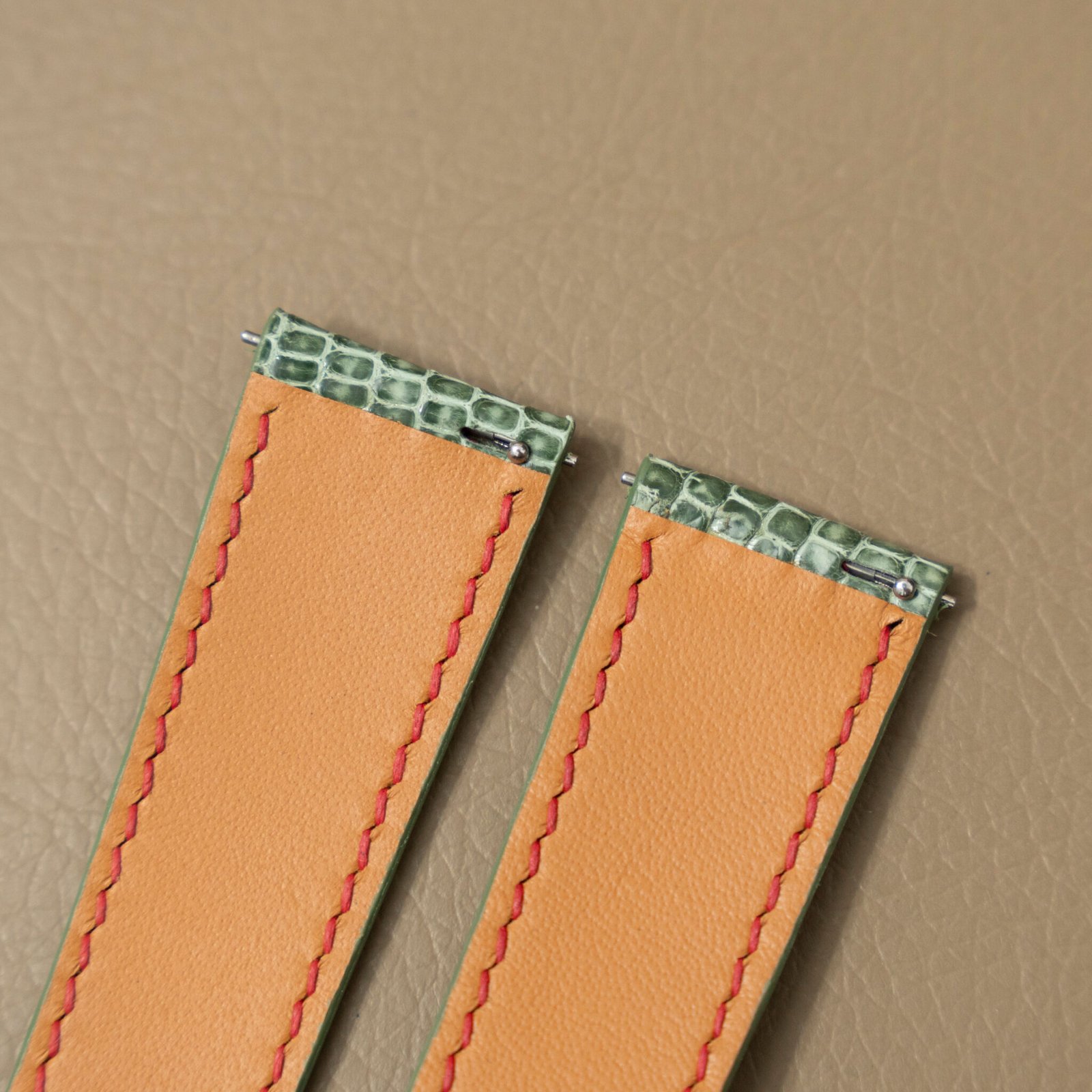 light green lizard watch strap 6