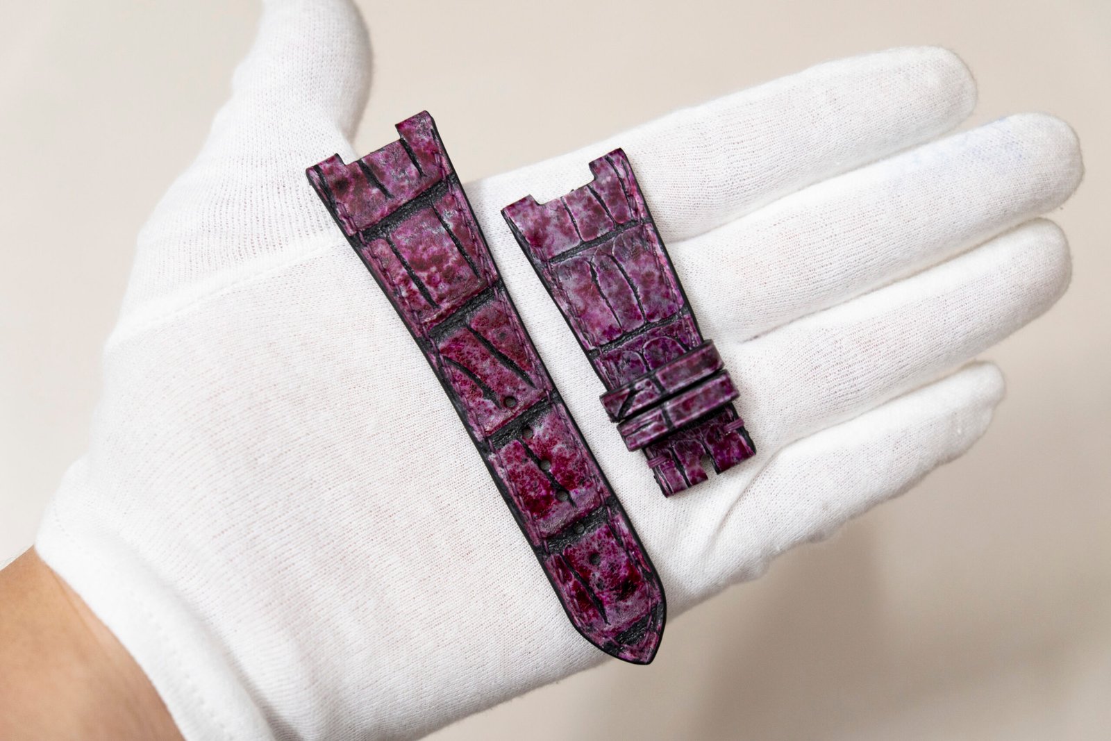 Purple Alligator Strap for Patek 