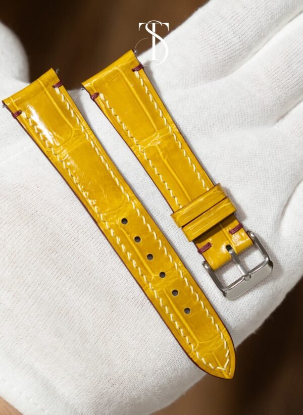 Yellow Alligator Strap