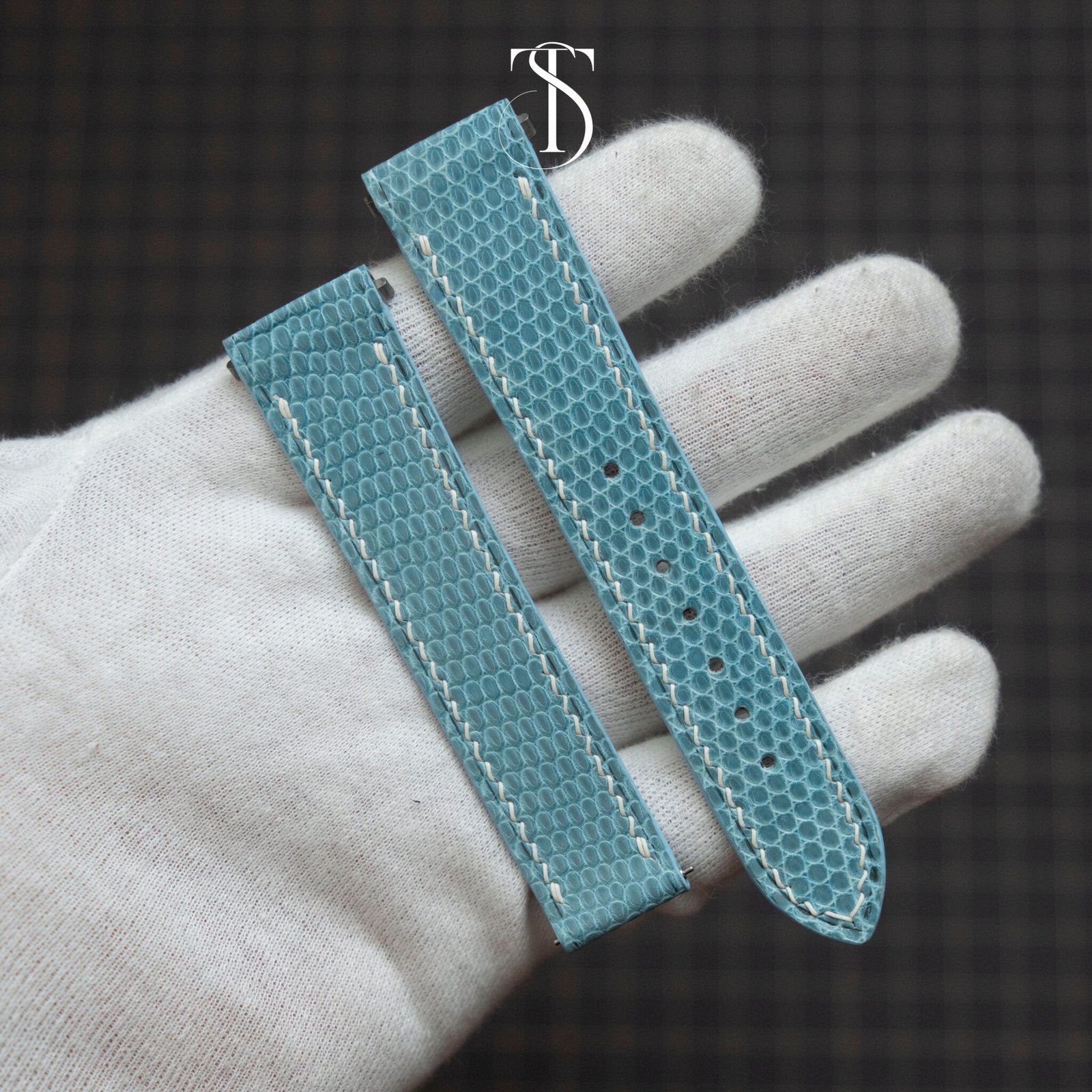 Light Blue Lizard Santos Strap 4