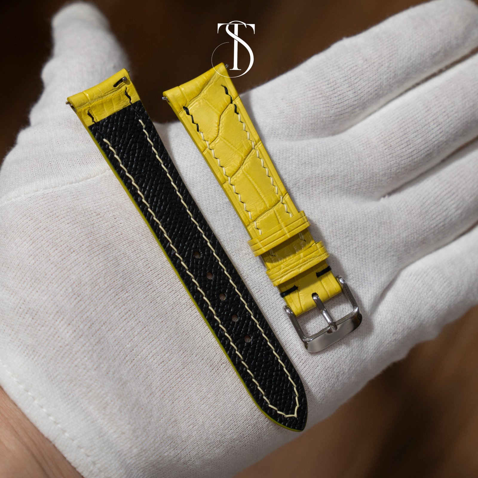 Yellow Alligator Strap 3