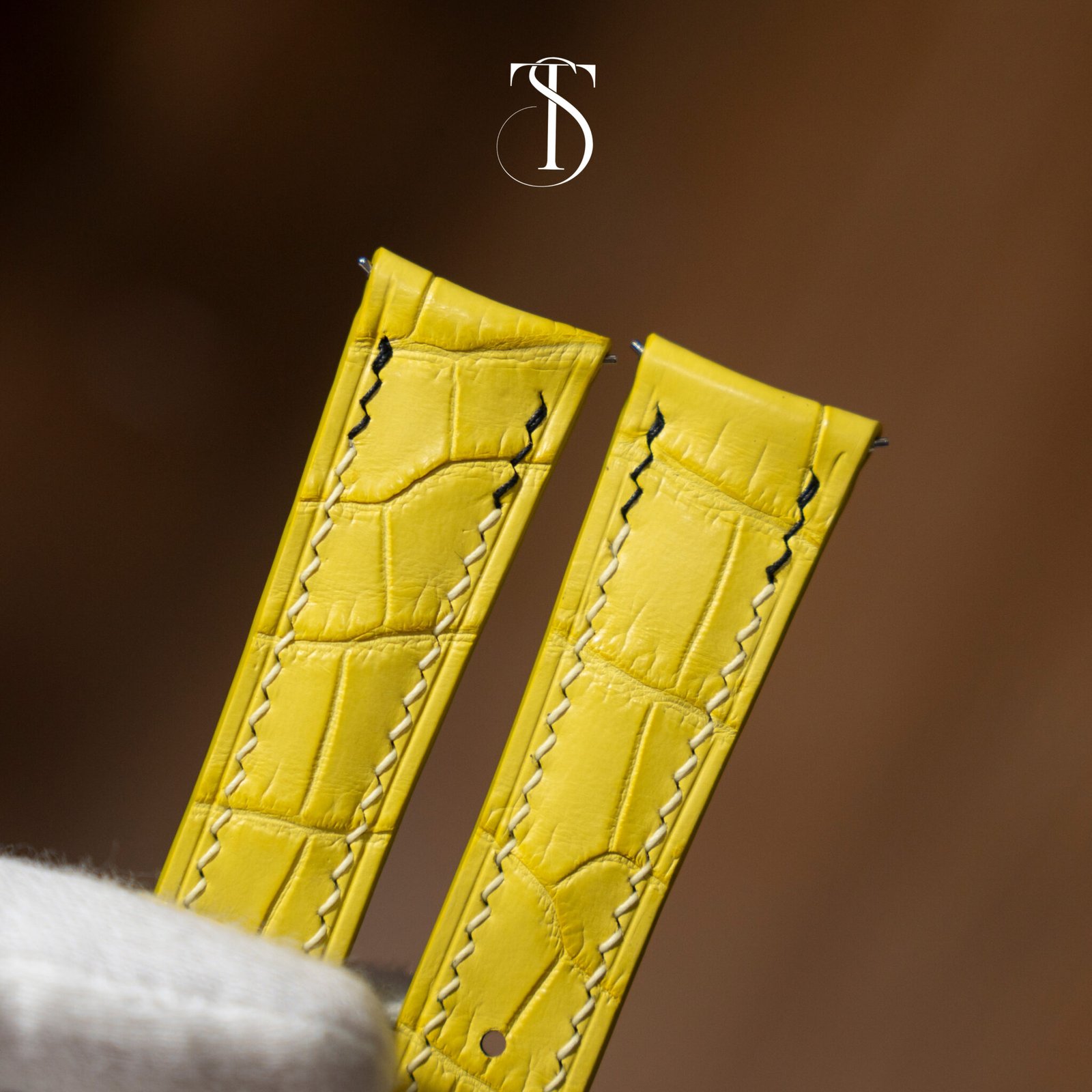 Yellow Alligator Strap 4