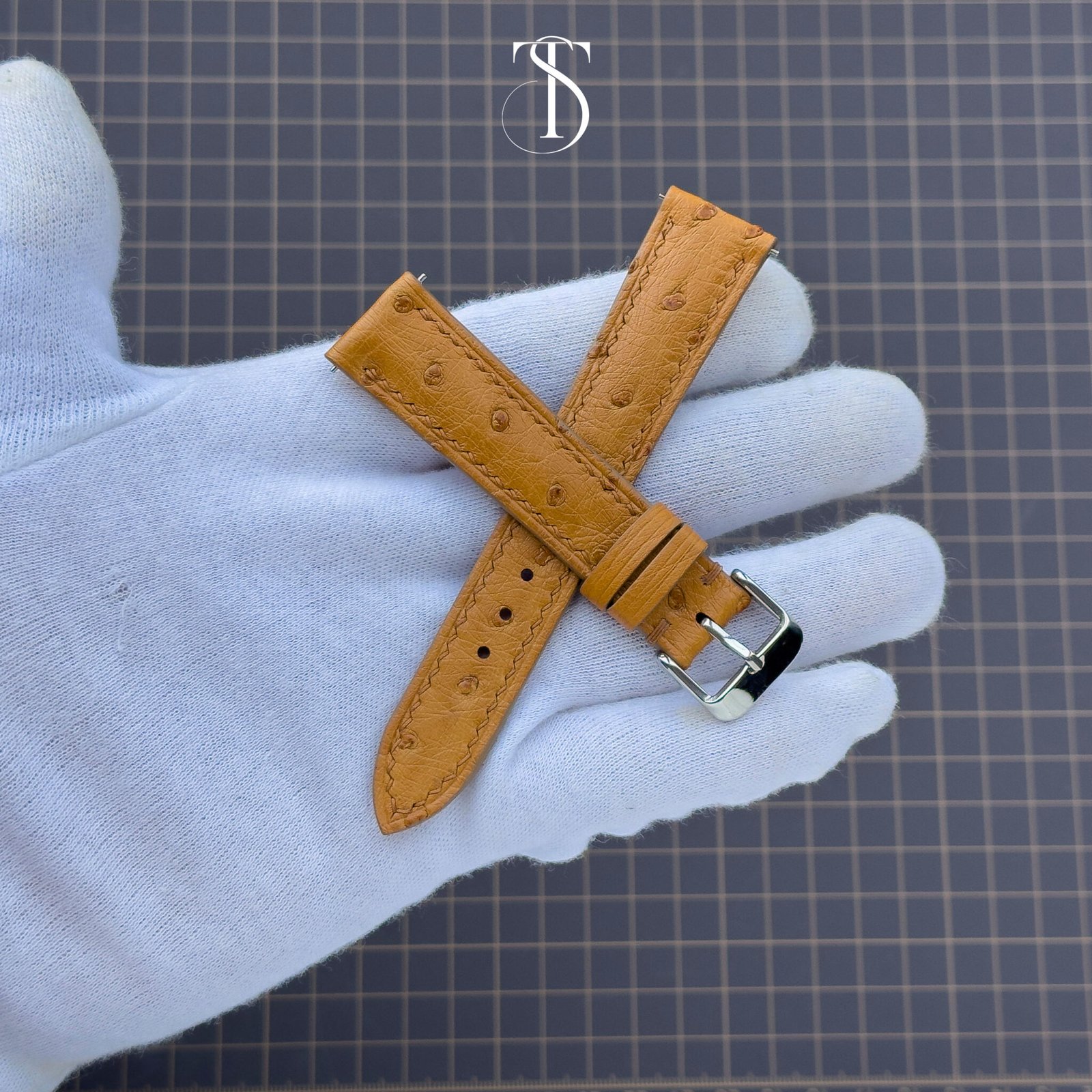 Light Brown Ostrich Quill Strap 3