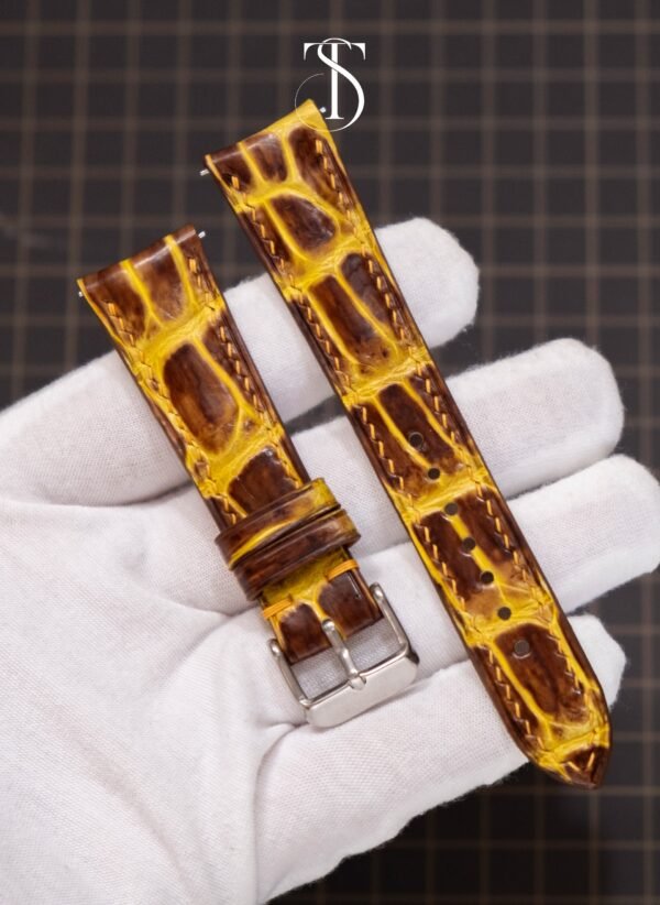 Brown Magma Alligator Strap (2)