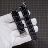 Black Purple Effect Alligator Strap