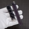 Black Purple Effect Alligator Strap
