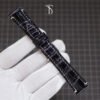 Black Purple Effect Alligator Strap