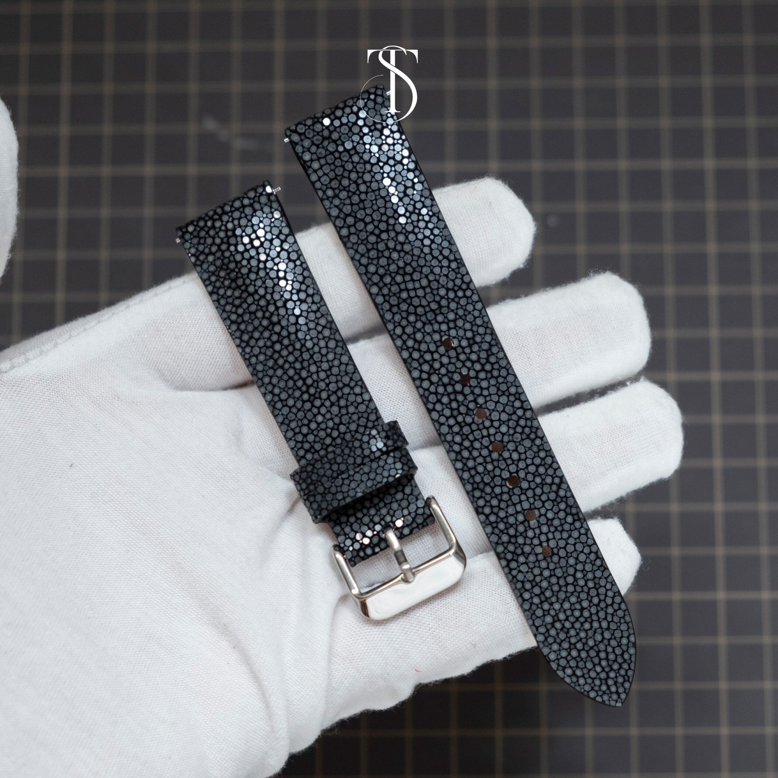 Black Stingray Watch Strap