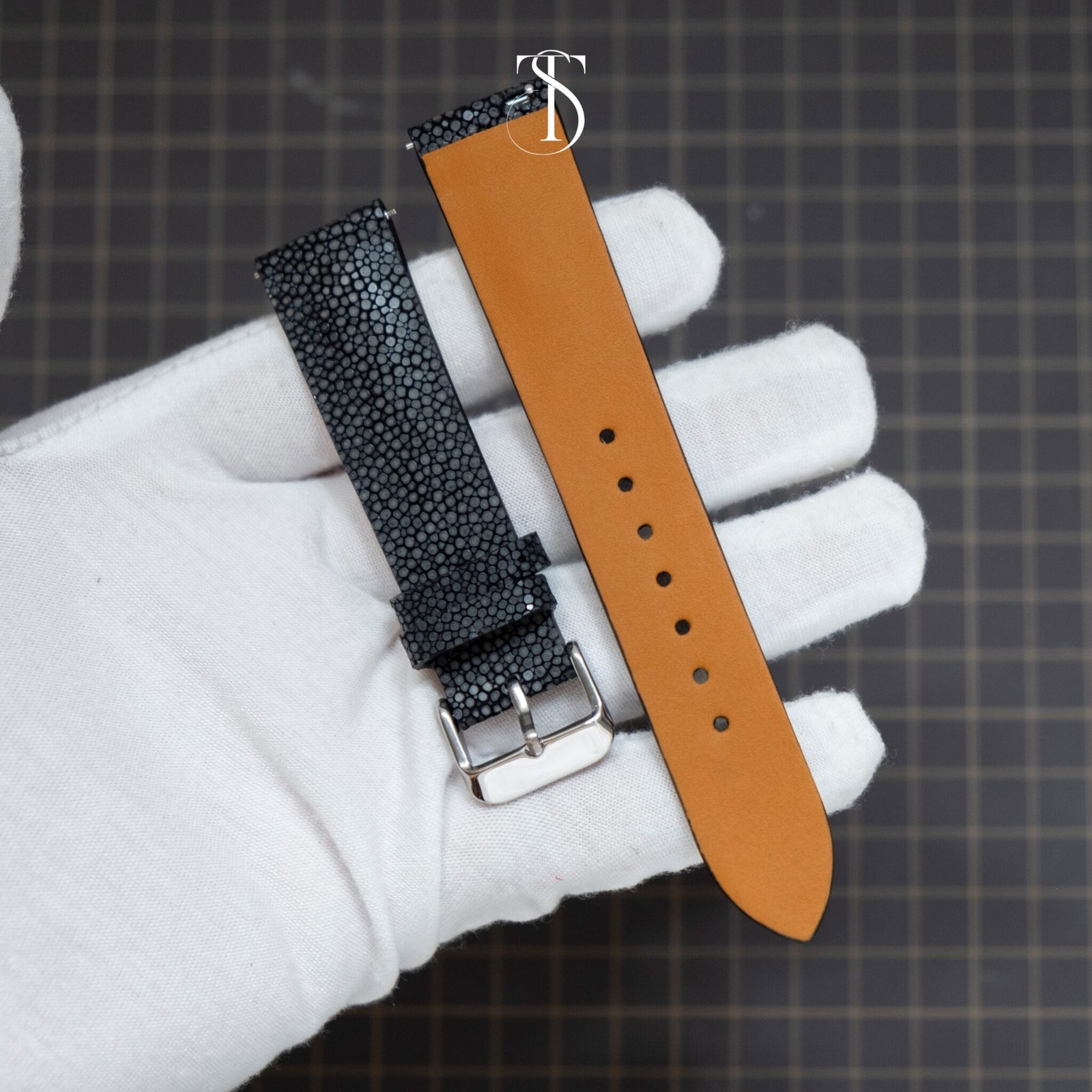 Black Stingray Watch Strap 2