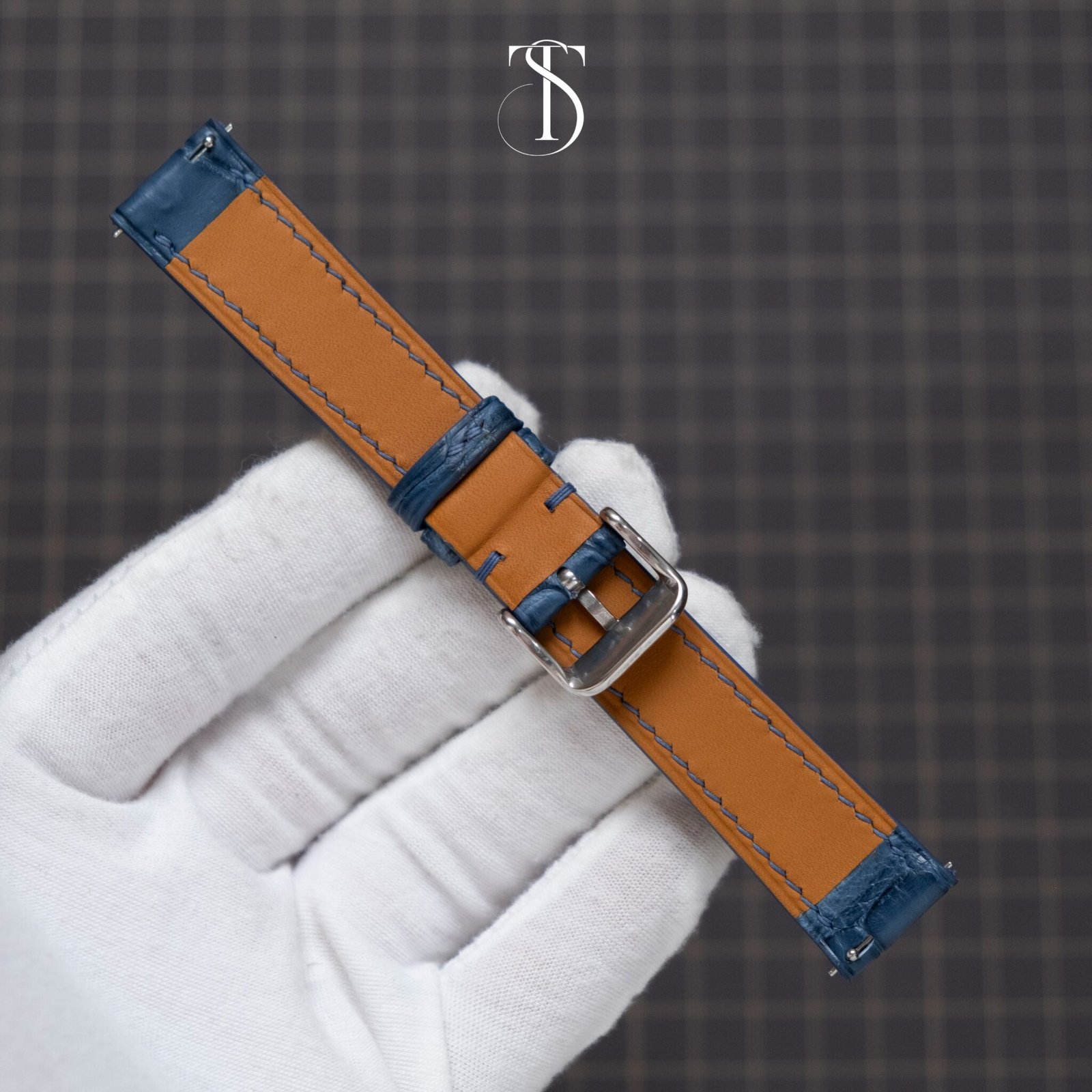 Blue Alligator Watch Strap 1