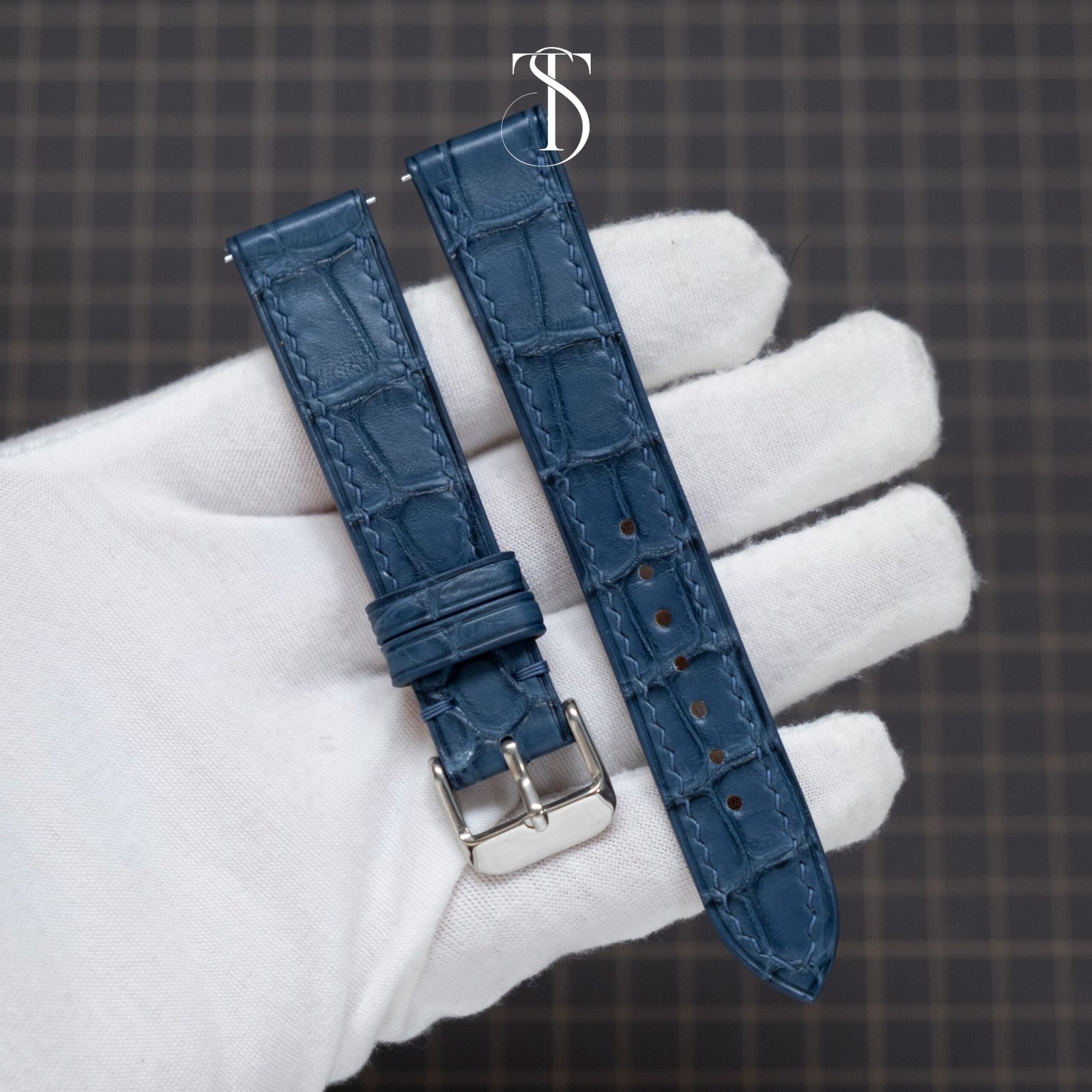 Blue Alligator Watch Strap