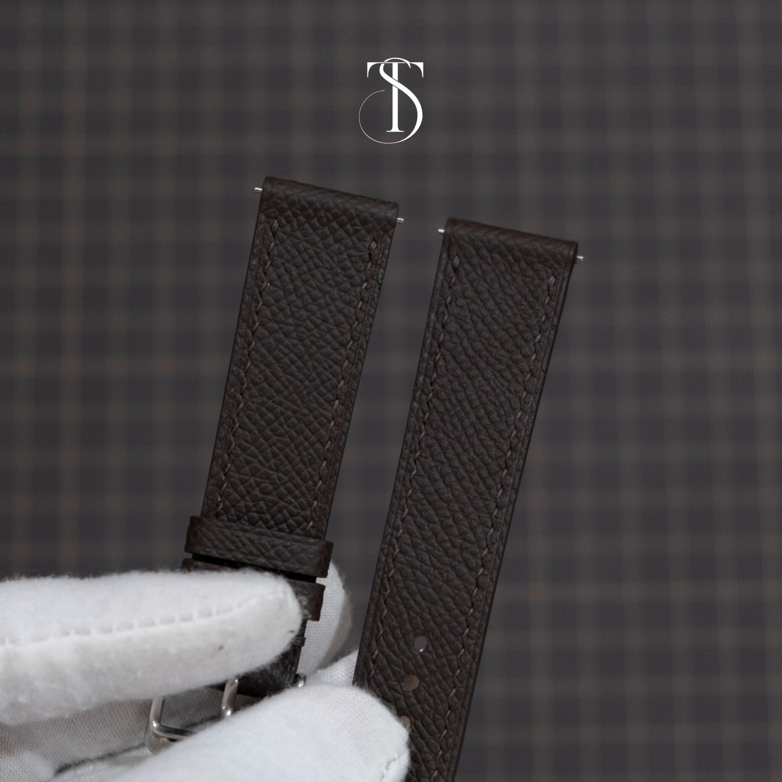 Dark Brown Epsom Watch Strap 4