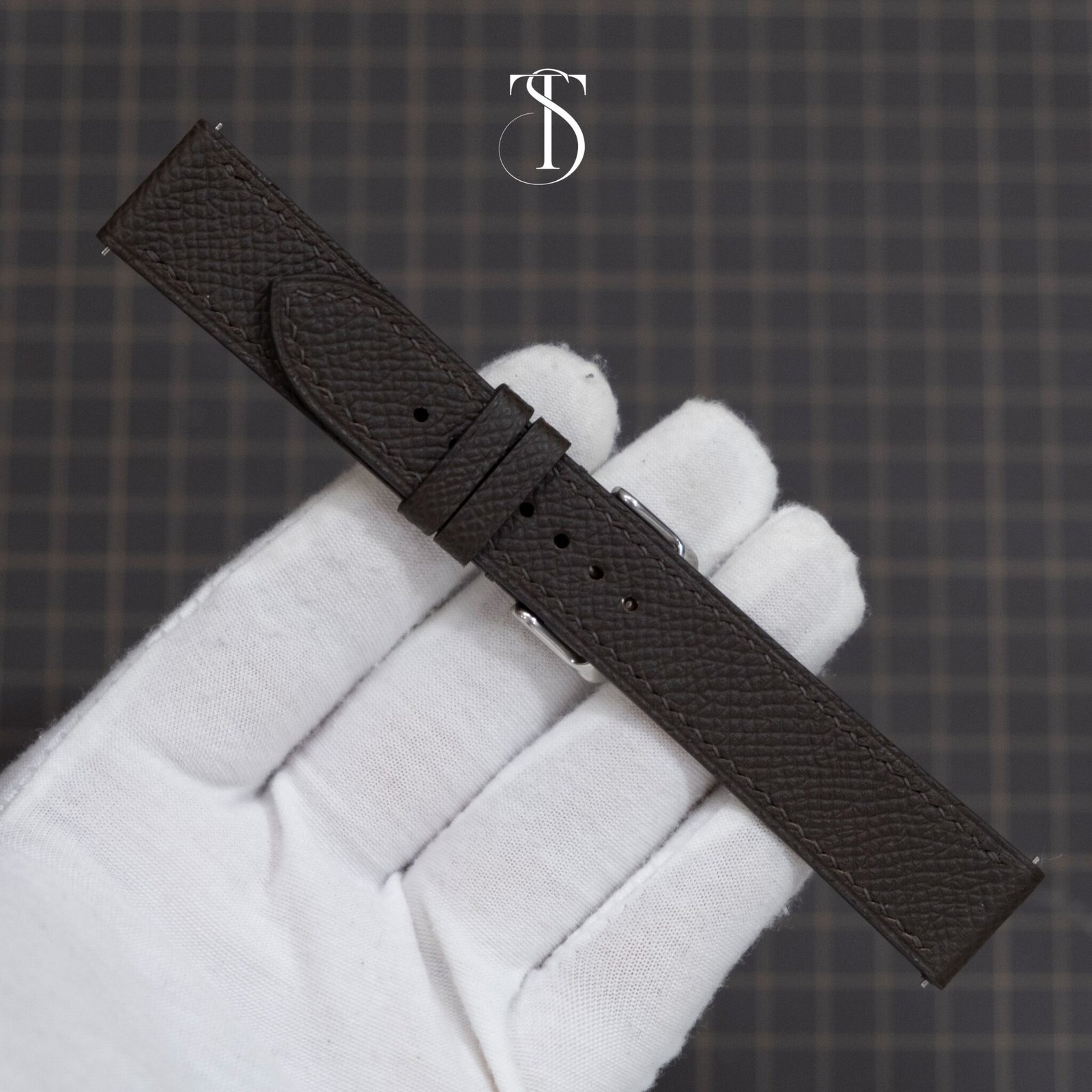 Dark Brown Epsom Watch Strap 5