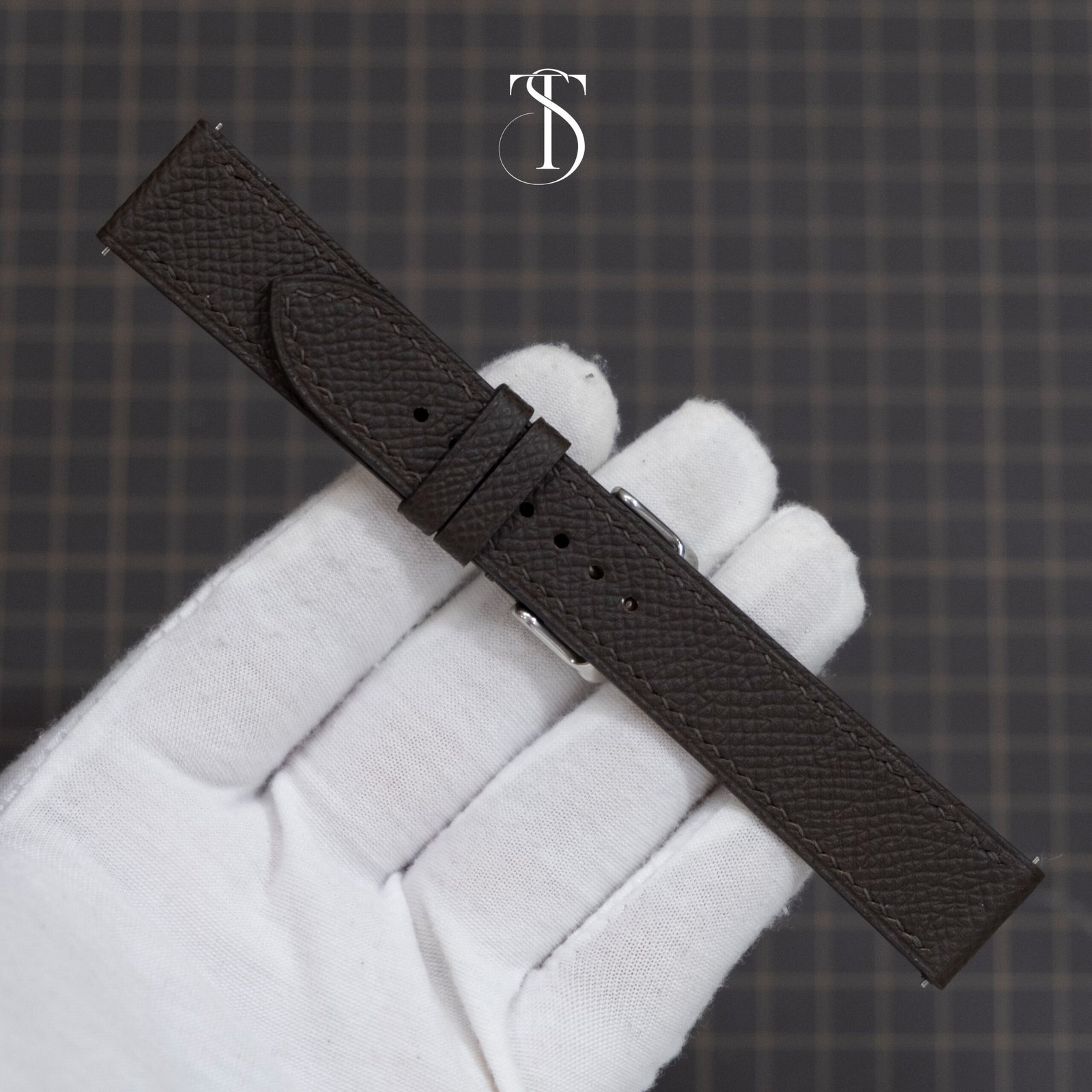 Dark Brown Epsom Watch Strap - Image 4