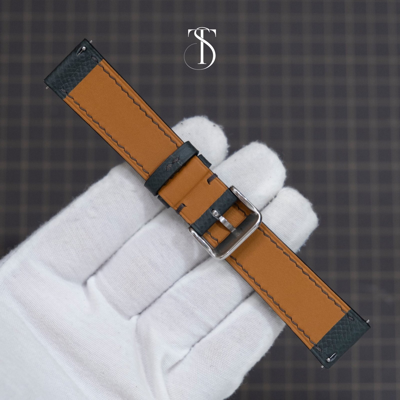 Dark Green Epsom Watch Strap 1