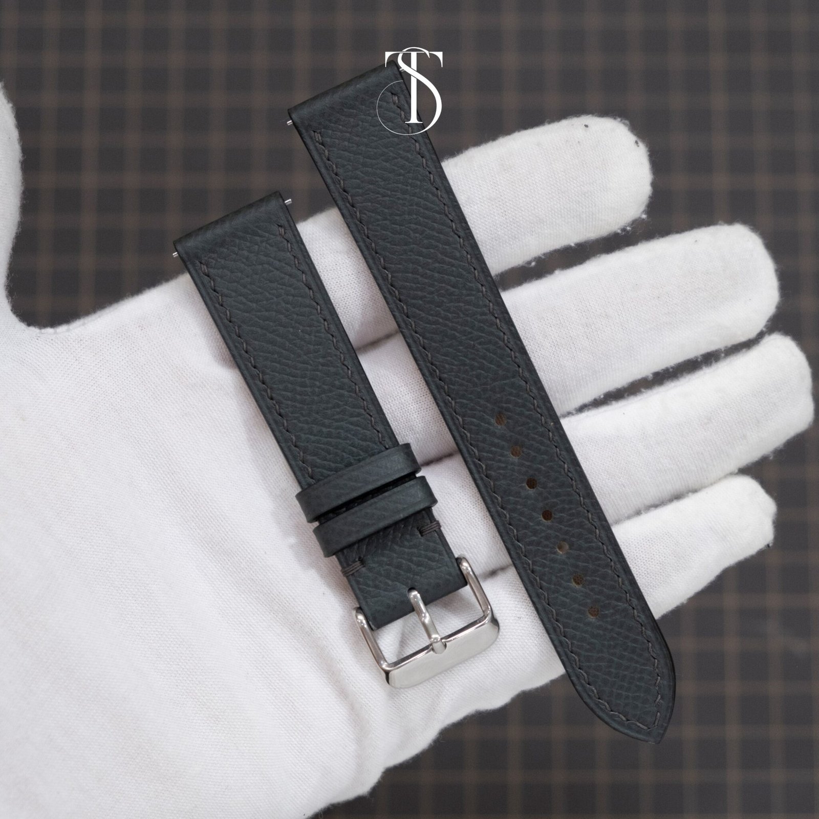 Dark Green Epsom Watch Strap (2)