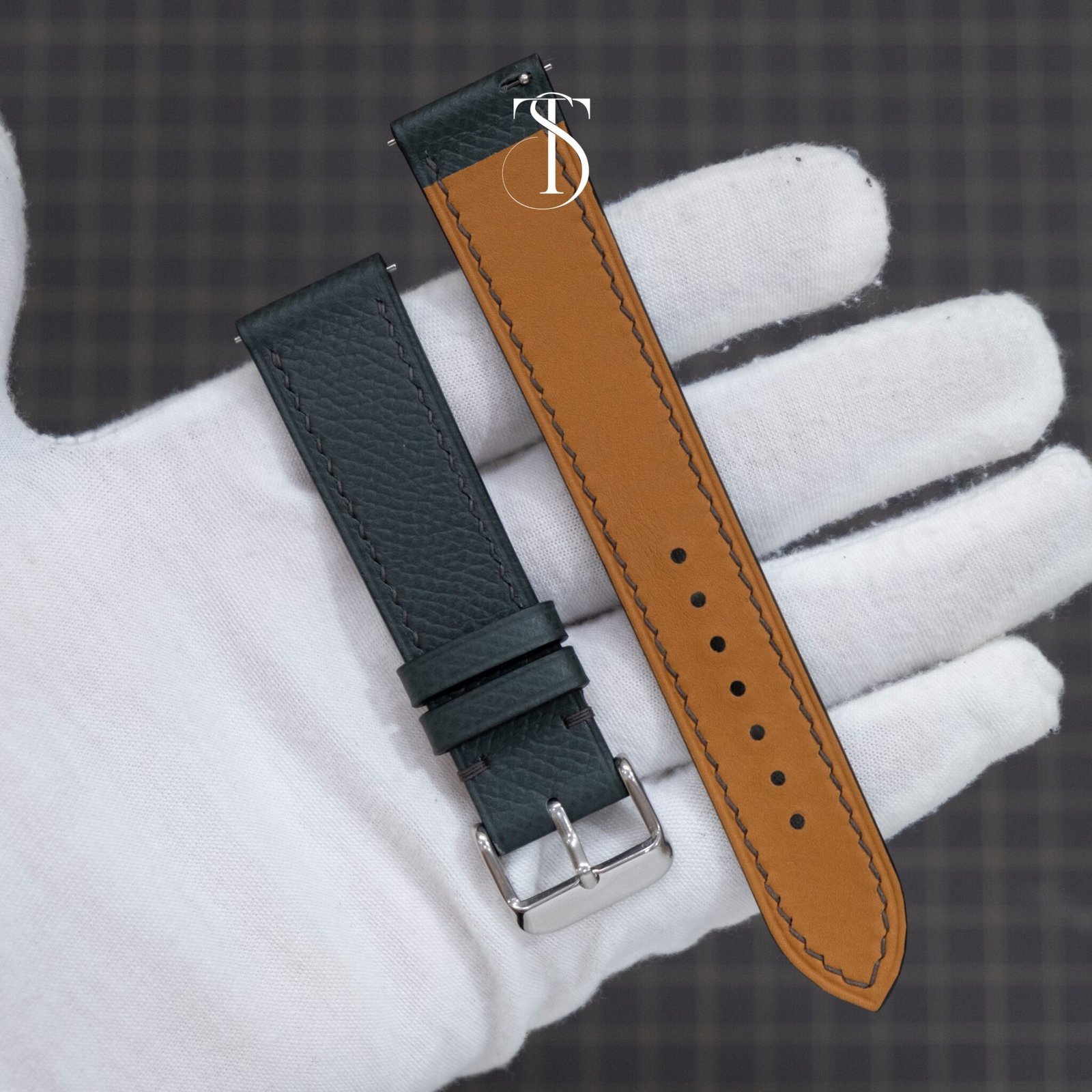 Dark Green Epsom Watch Strap 3