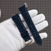 Dark Navy Blue Nubuck Alligator Santos Strap (2)