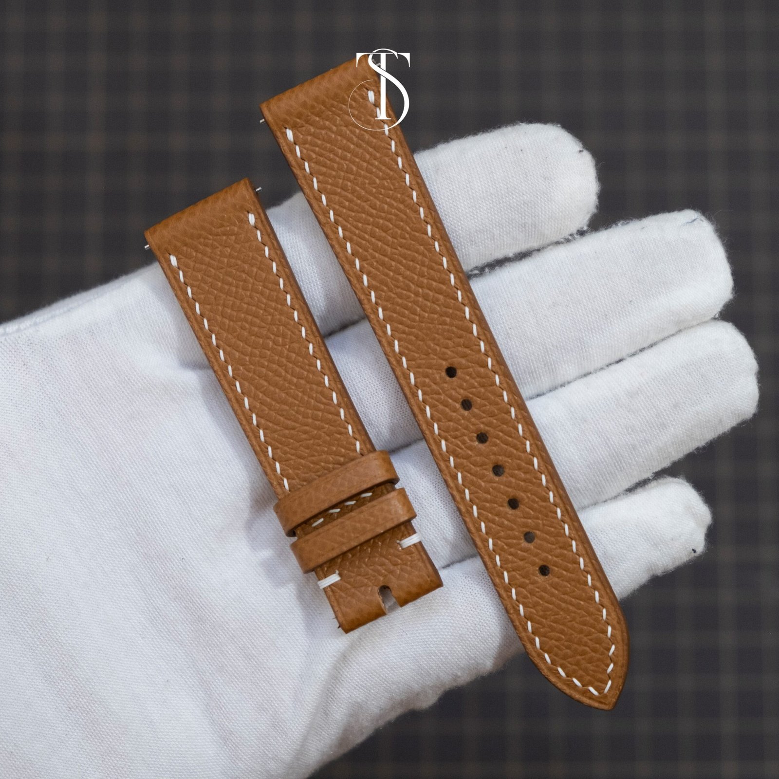 Gold Epsom Watch Strap