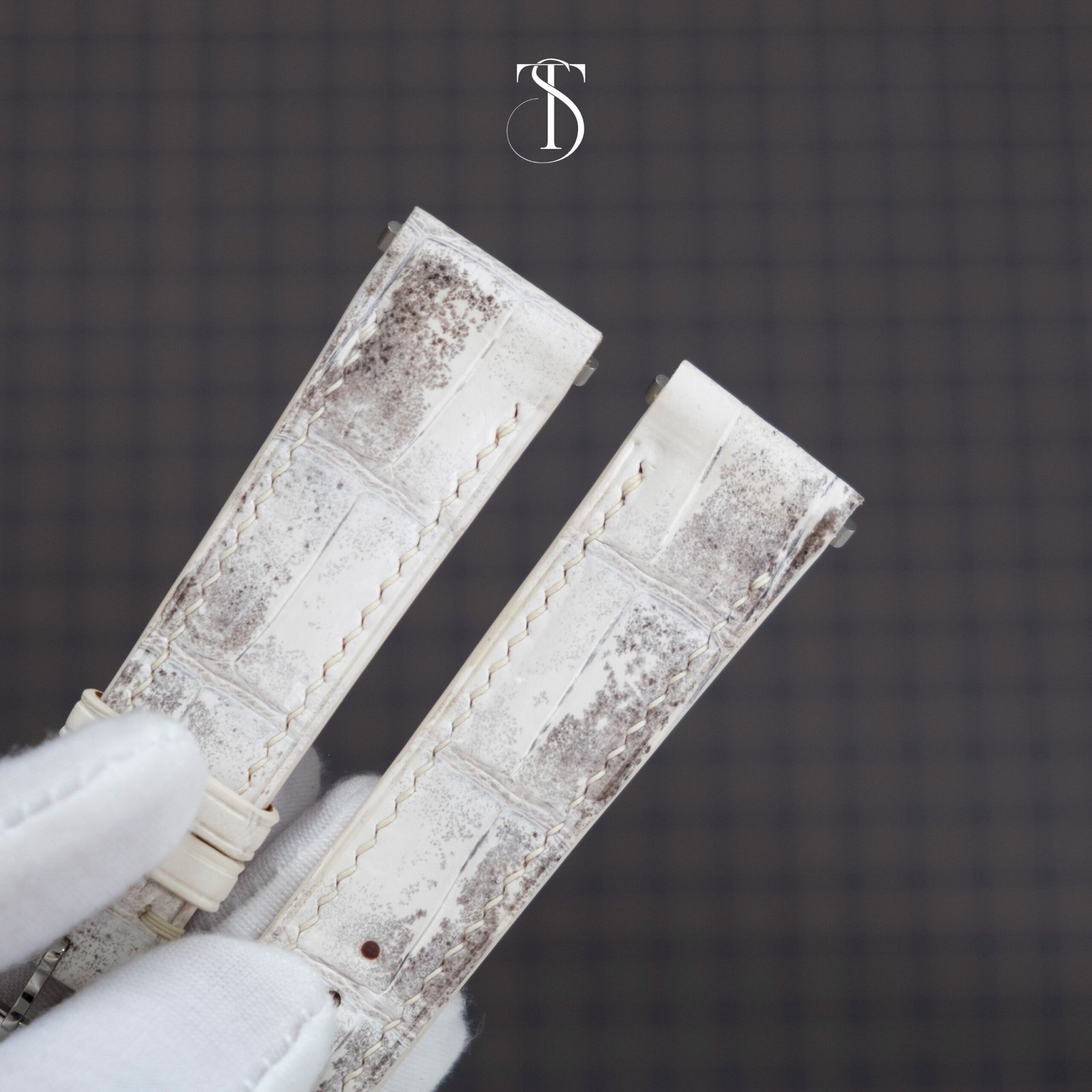 Himalayan Alligator Santos Strap with Red Lining - Image 5